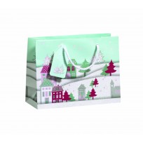 Christmas Gift Bags Premium Medium Snowscape 21052