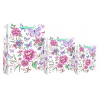 Medium Gift Bags Floral Butterflies 24693-3