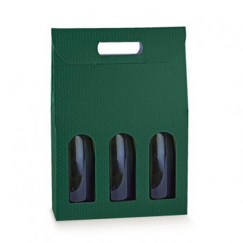 Bottle Box 3 Bottles Green Spot (x30)  38730