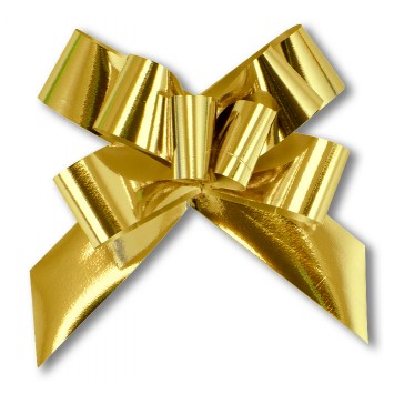 Pull Bow Gold Metallic 19mm (100) PB-M19G