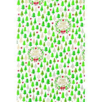 Christmas Premium Coated Gift Wrap Roll 6A6311
