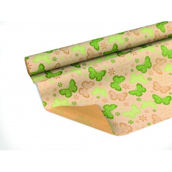 Florist Wrap Kraft Butterflies B-1256C