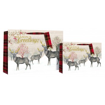 Shopper Stag Snow Scene  X-23202 (+ Sizes)