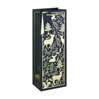 Gold Woodland EMB Bottle Bag x 12    X-37448-4C